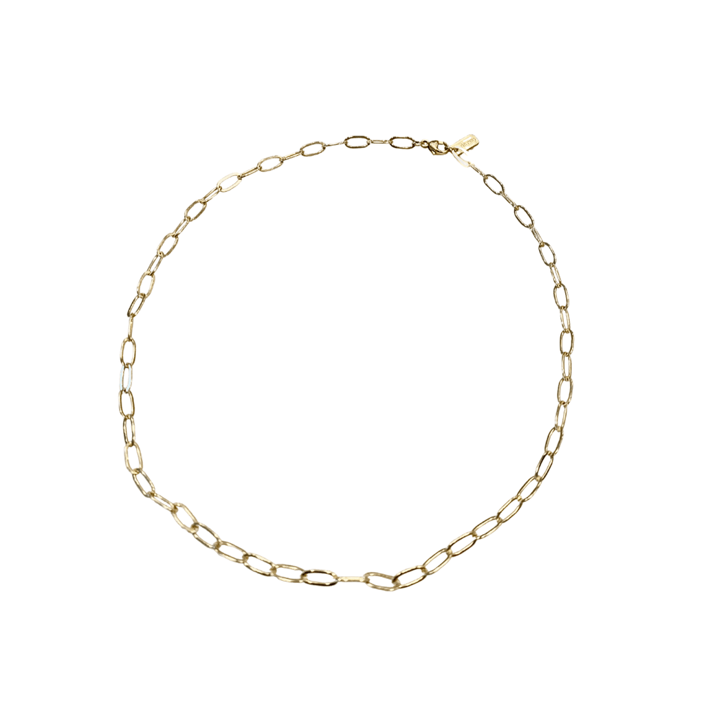Wear it EVERY.  DAY.  Shower in it!  Part of our essential layering line.  14k gold filled oval link chain. Elegant meet edgy. 